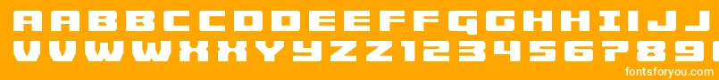 Cruiserfortresstitle Font – White Fonts on Orange Background