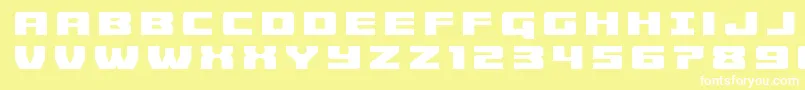 Cruiserfortresstitle Font – White Fonts on Yellow Background