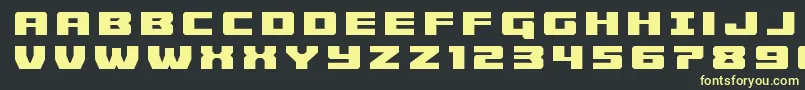 Cruiserfortresstitle Font – Yellow Fonts on Black Background