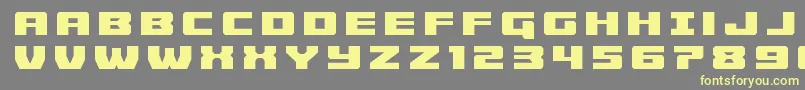 Cruiserfortresstitle Font – Yellow Fonts on Gray Background