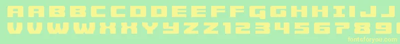 Cruiserfortresstitle Font – Yellow Fonts on Green Background