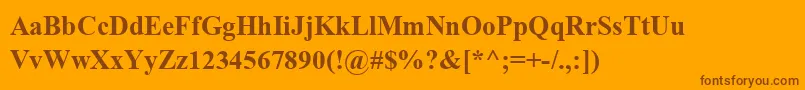 Weitere Informationen zur ShonarBanglaBold-Schriftart ShonarBanglaBold-Schriftart – Braune Schriften auf orangefarbenem Hintergrund