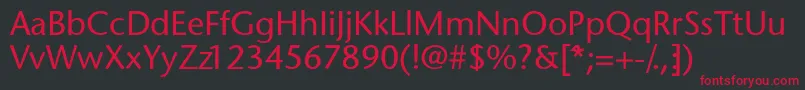Gioanassk Font – Red Fonts on Black Background