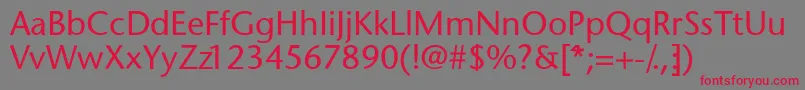 More about Gioanassk Font Gioanassk Font – Red Fonts on Gray Background