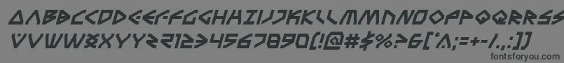 Terrafirmaital Font – Black Fonts on Gray Background