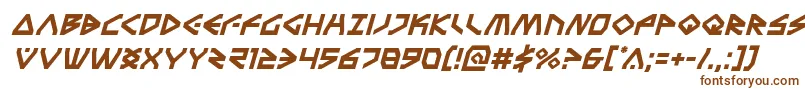 Terrafirmaital Font – Brown Fonts on White Background