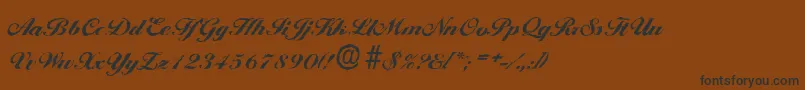 BallantinesantiqueHeavyRegular Font – Black Fonts on Brown Background