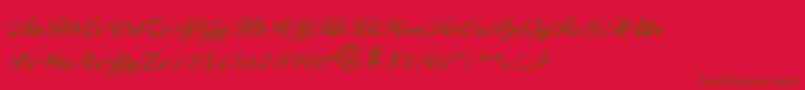 BallantinesantiqueHeavyRegular Font – Brown Fonts on Red Background