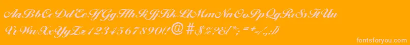 BallantinesantiqueHeavyRegular Font – Pink Fonts on Orange Background