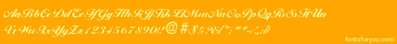fuente BallantinesantiqueHeavyRegular – Fuentes Amarillas Sobre Fondo Naranja