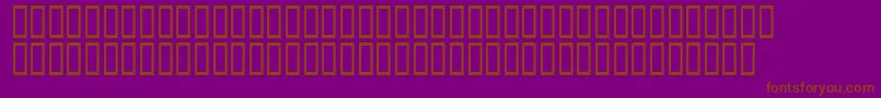Fonte AScratchedRemix – fontes marrons em um fundo roxo