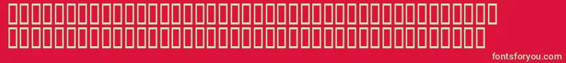 AScratchedRemix Font – Green Fonts on Red Background