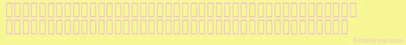 AScratchedRemix Font – Pink Fonts on Yellow Background