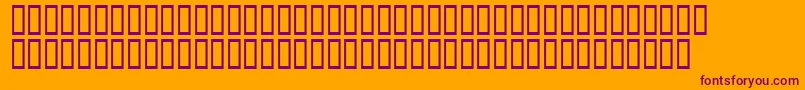 AScratchedRemix Font – Purple Fonts on Orange Background