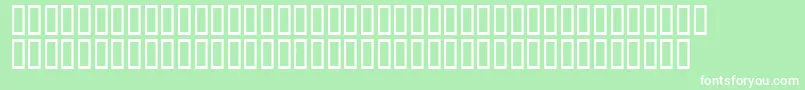 Fonte AScratchedRemix – fontes brancas em um fundo verde