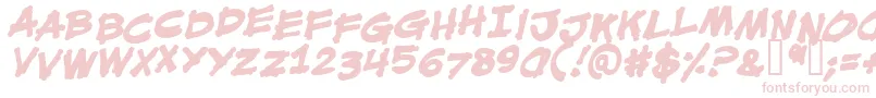 MouthBreatherBbBold Font – Pink Fonts on White Background