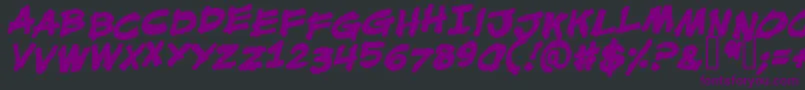 MouthBreatherBbBold Font – Purple Fonts on Black Background