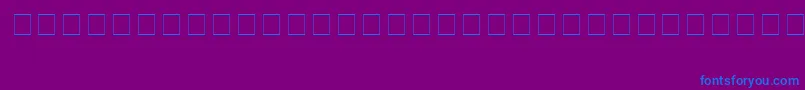 フォントFood1 – 紫色の背景に青い文字