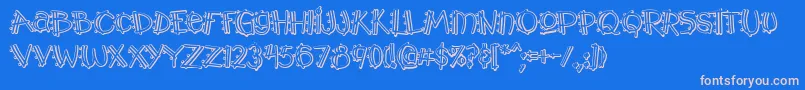 fuente Y2kpopmuzoutaoe – Fuentes Rosadas Sobre Fondo Azul