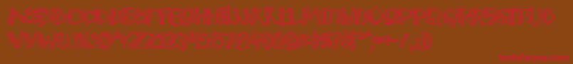 Y2kpopmuzoutaoe Font – Red Fonts on Brown Background