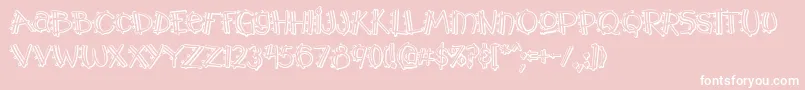 Y2kpopmuzoutaoe Font – White Fonts on Pink Background