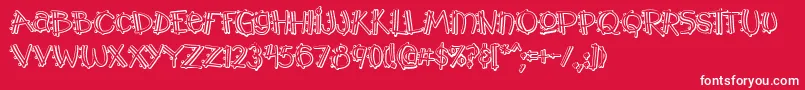 Y2kpopmuzoutaoe Font – White Fonts on Red Background