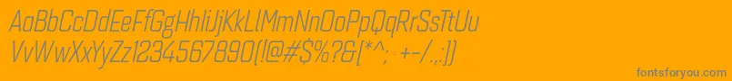 fuente Quarcacondbookitalic – Fuentes Grises Sobre Fondo Naranja