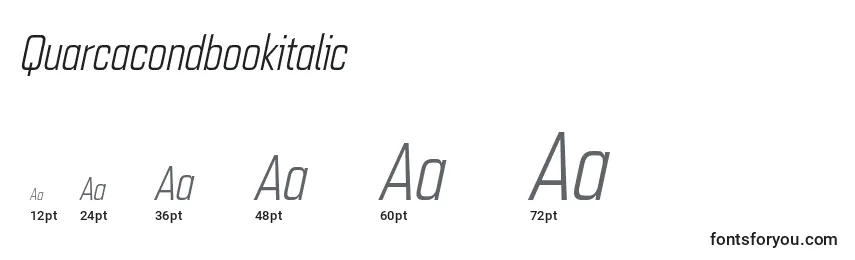 Quarcacondbookitalic Font Sizes
