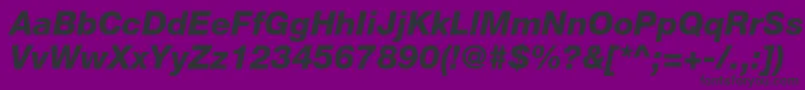 HelveticaneueltstdHvit Font – Black Fonts on Purple Background