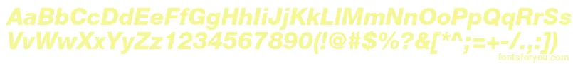 HelveticaneueltstdHvit-Schriftart – Gelbe Schriften