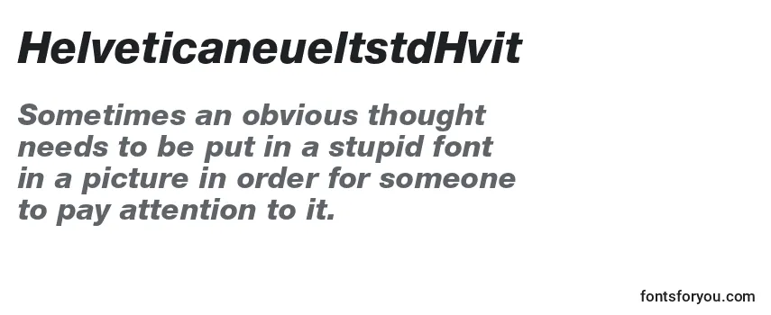 Шрифт HelveticaneueltstdHvit