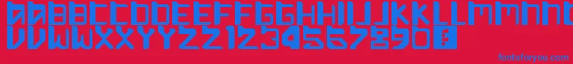 Шрифт MoveAlong – синие шрифты на красном фоне