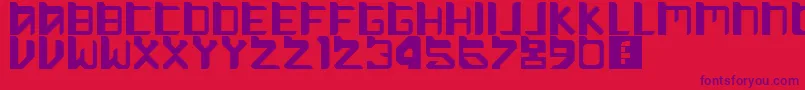 MoveAlong Font – Purple Fonts on Red Background