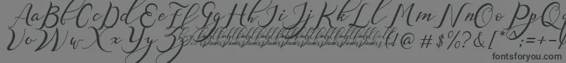 NazeefaDemo Font – Black Fonts on Gray Background