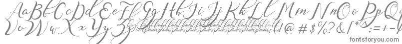 Шрифт NazeefaDemo – серые шрифты на белом фоне