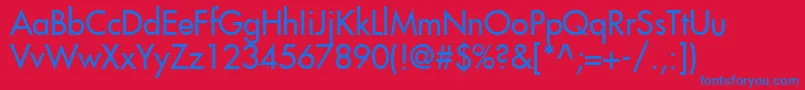 N.O.1981Fusinormal Font – Blue Fonts on Red Background