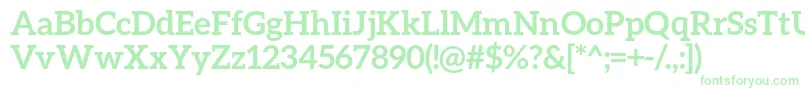 AleoBold Font – Green Fonts on White Background