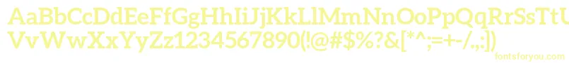 Шрифт AleoBold – жёлтые шрифты
