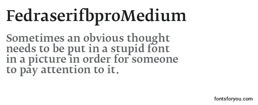 FedraserifbproMedium Font