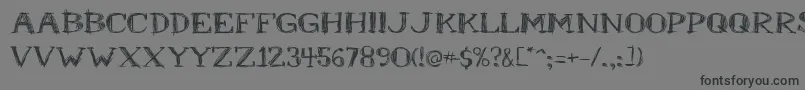 フォントMrb – 黒い文字の灰色の背景