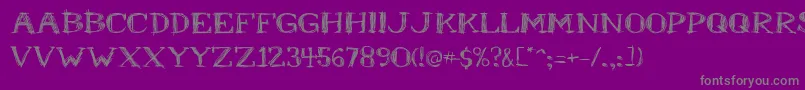 Mrb Font – Gray Fonts on Purple Background