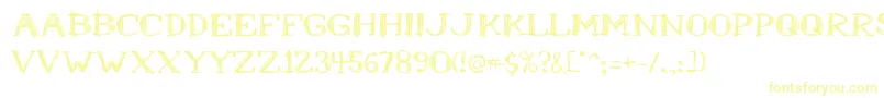 Mrb Font – Yellow Fonts on White Background