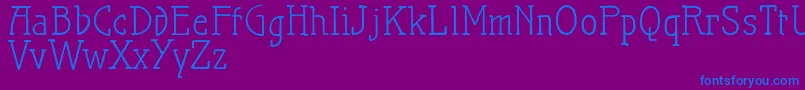 Maiersnr21proNormal Font – Blue Fonts on Purple Background