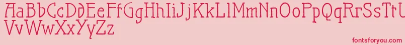 Maiersnr21proNormal Font – Red Fonts on Pink Background