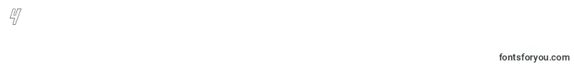 Grimghostoutlineital-Schriftart – Schriften für die Ziffer 4