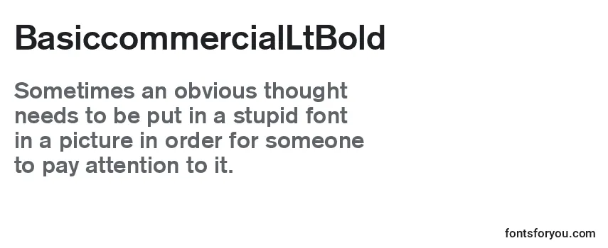 BasiccommercialLtBold Font