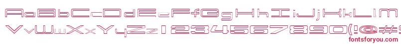 フォント914Outline – 赤い文字