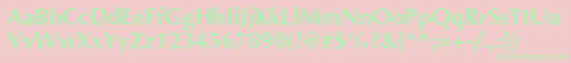 VariantcBold Font – Green Fonts on Pink Background