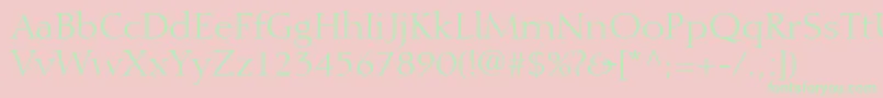 DiotimaLtRoman Font – Green Fonts on Pink Background