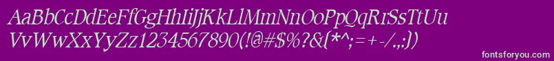 fuente CotlinItalic – Fuentes Verdes Sobre Fondo Morado